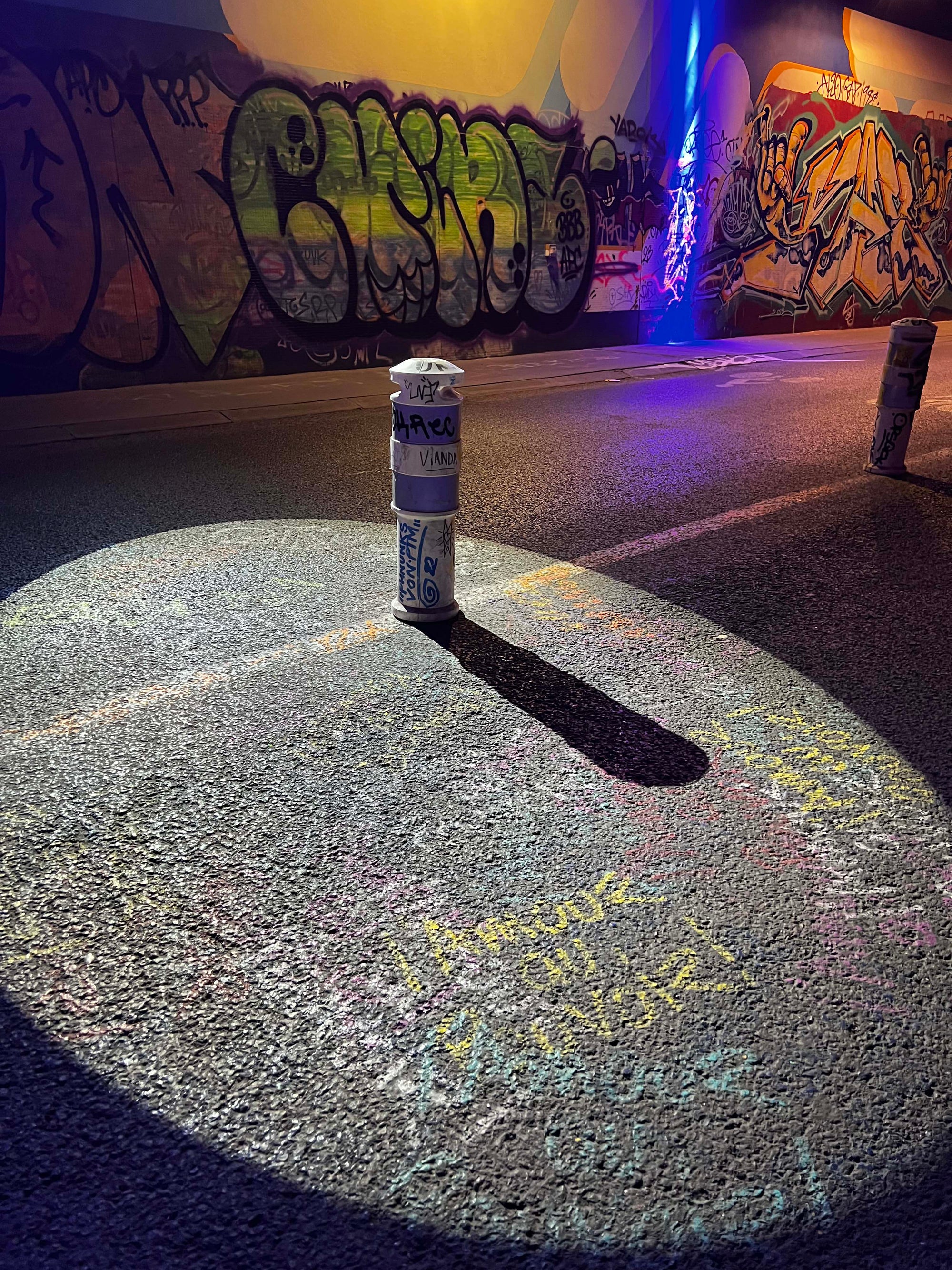 Spotlighted Chalk