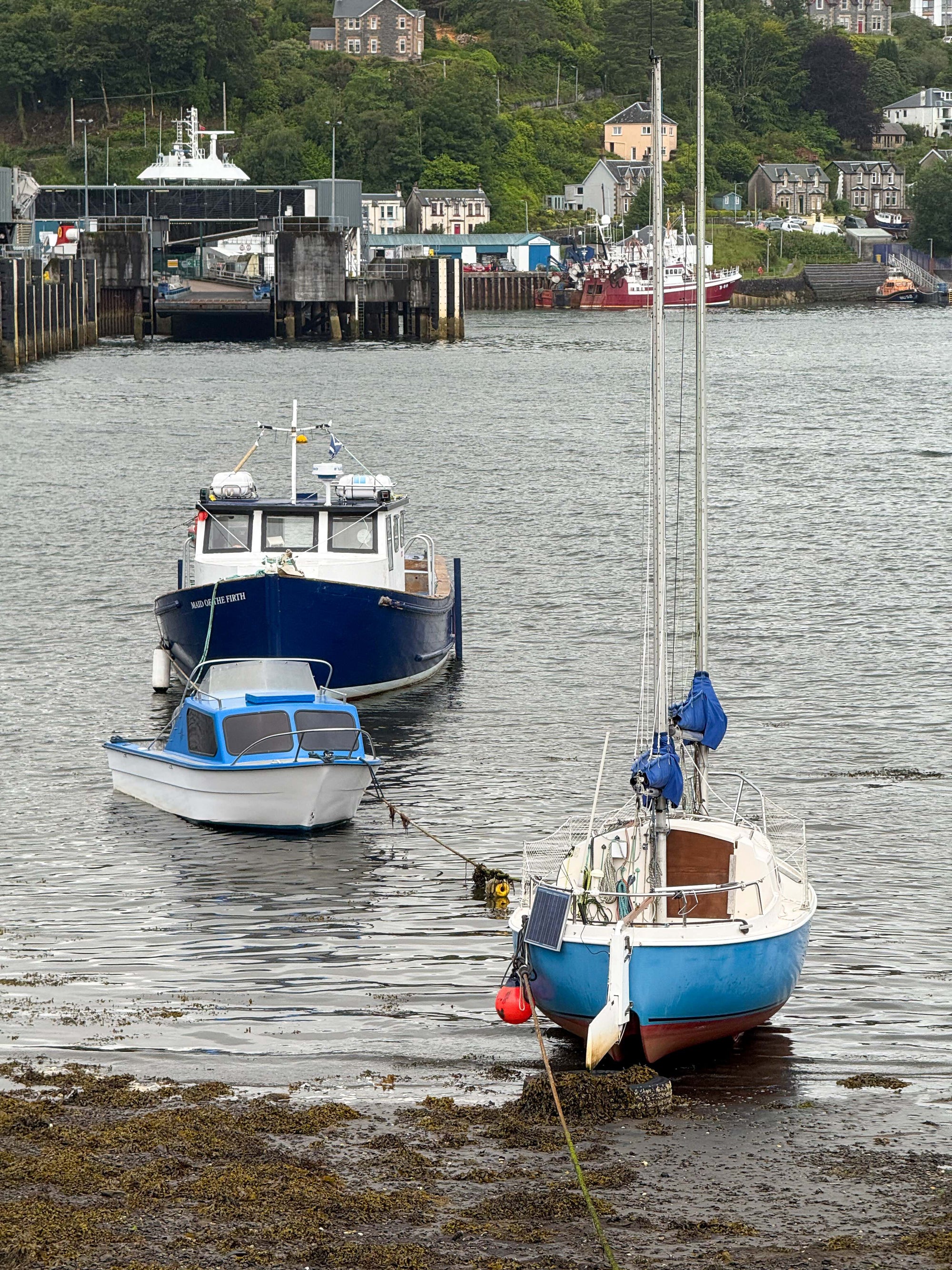 Three Boats Blue