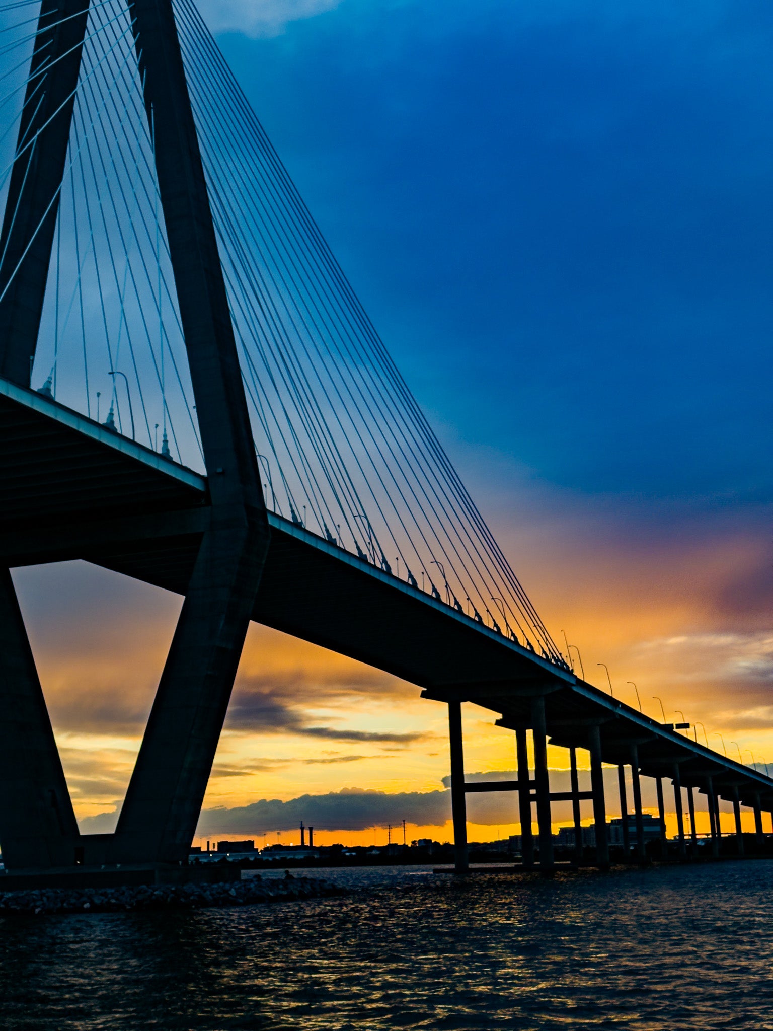 Ravenel Bridge at Sunset