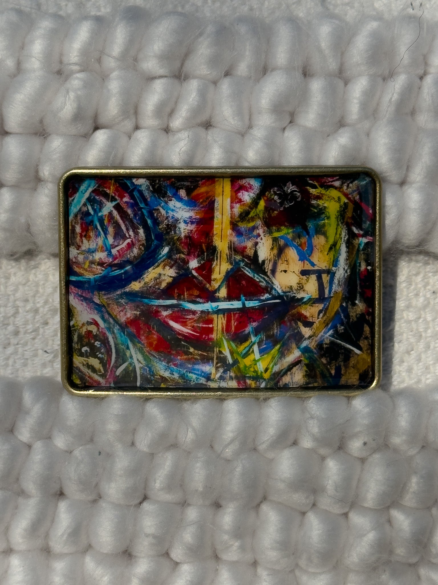 Graffiti Belt Buckle - Faces and More Faces