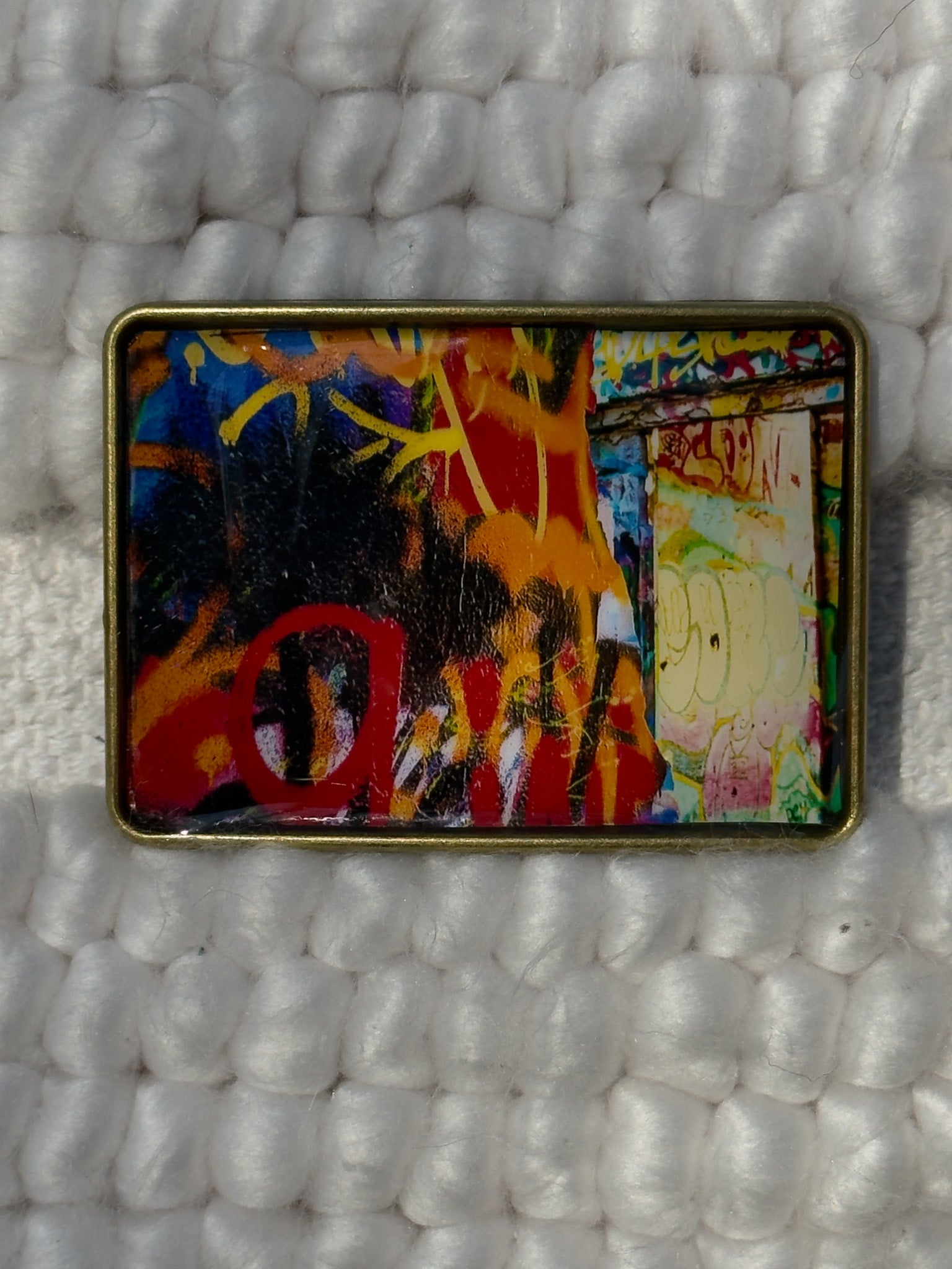 Graffiti Belt Buckle - Colorful Explosion