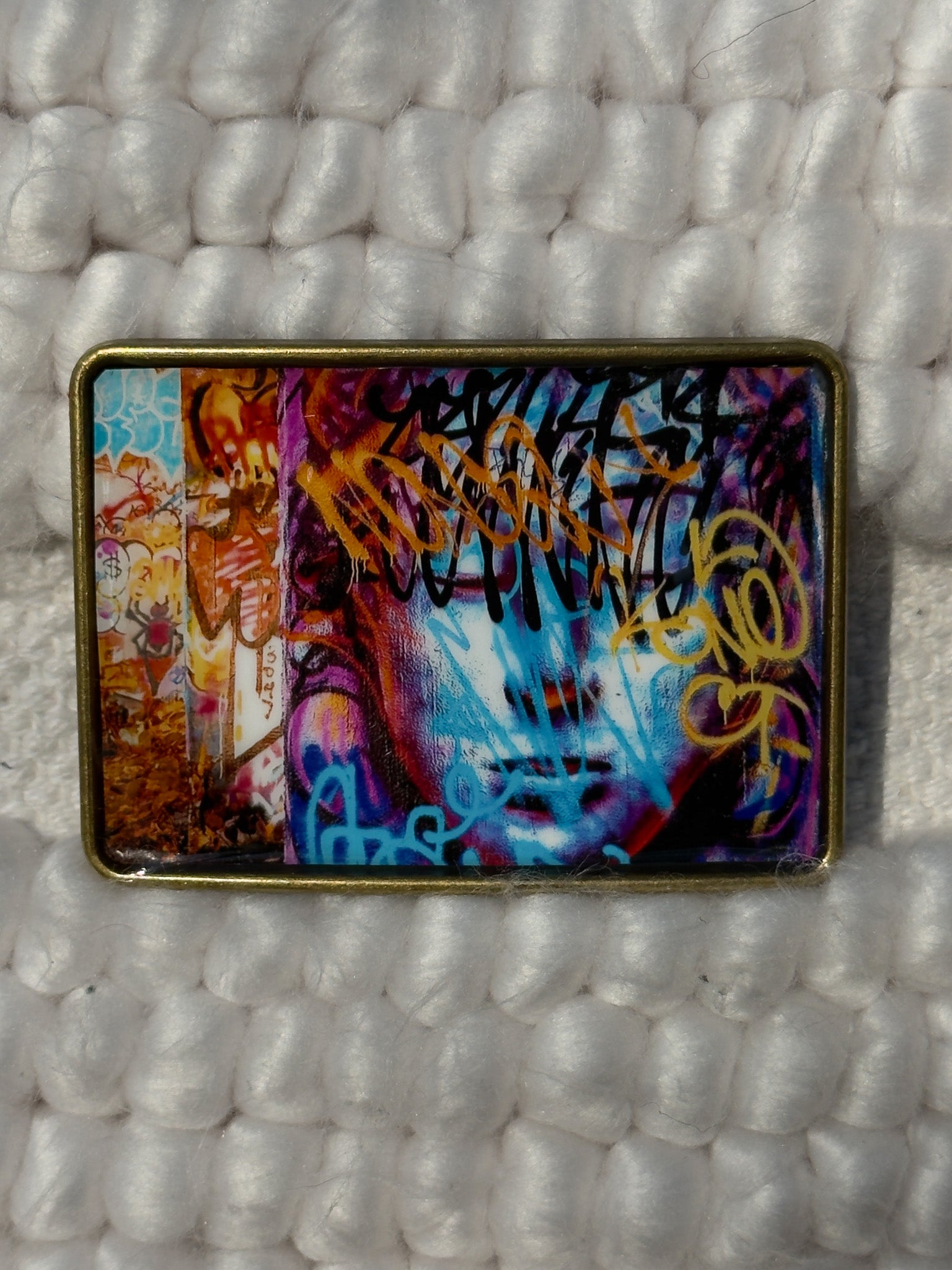 Graffiti Belt Buckle - Center of Attention