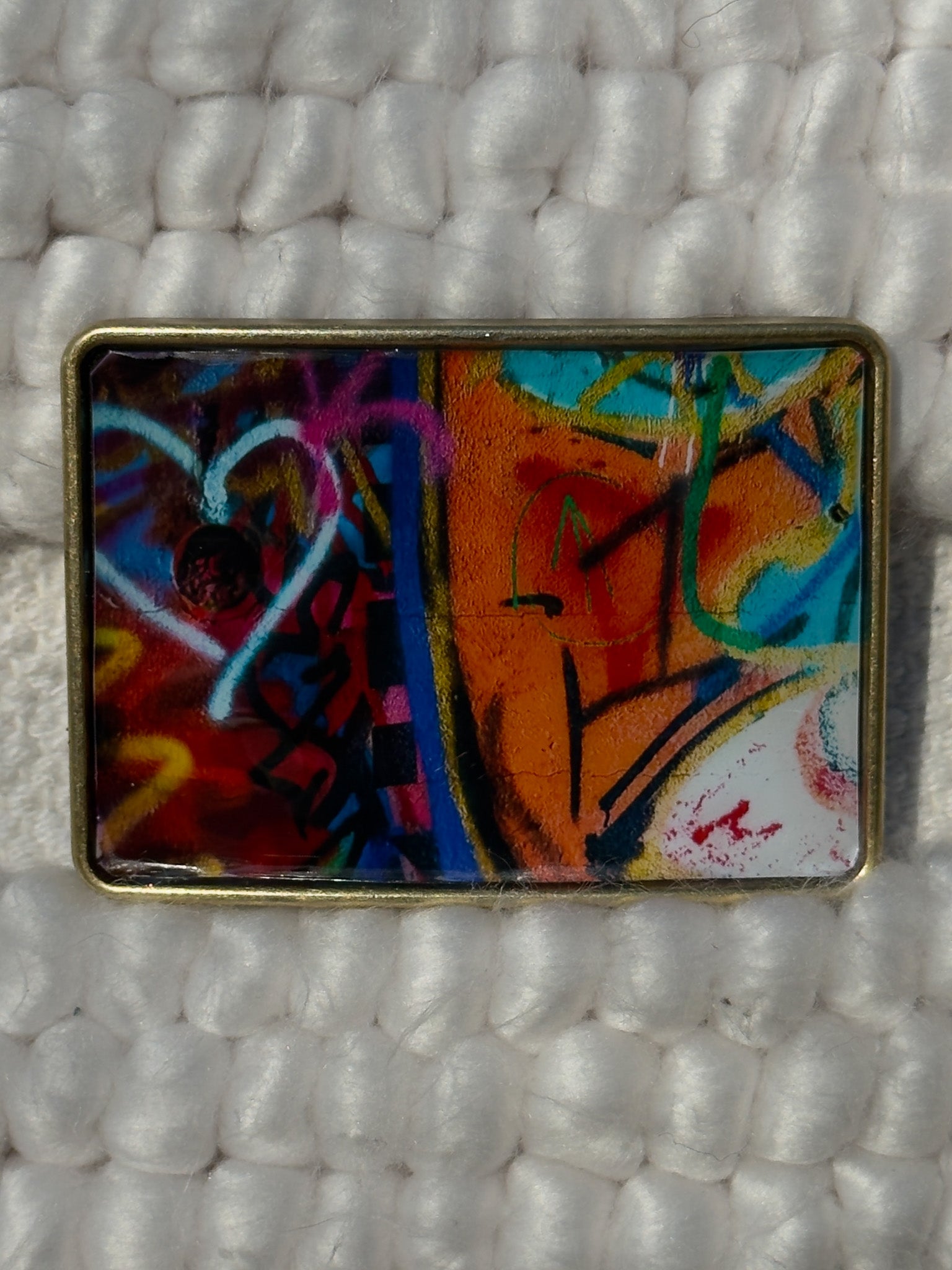 Graffiti Belt Buckle - Rainbow Lover2