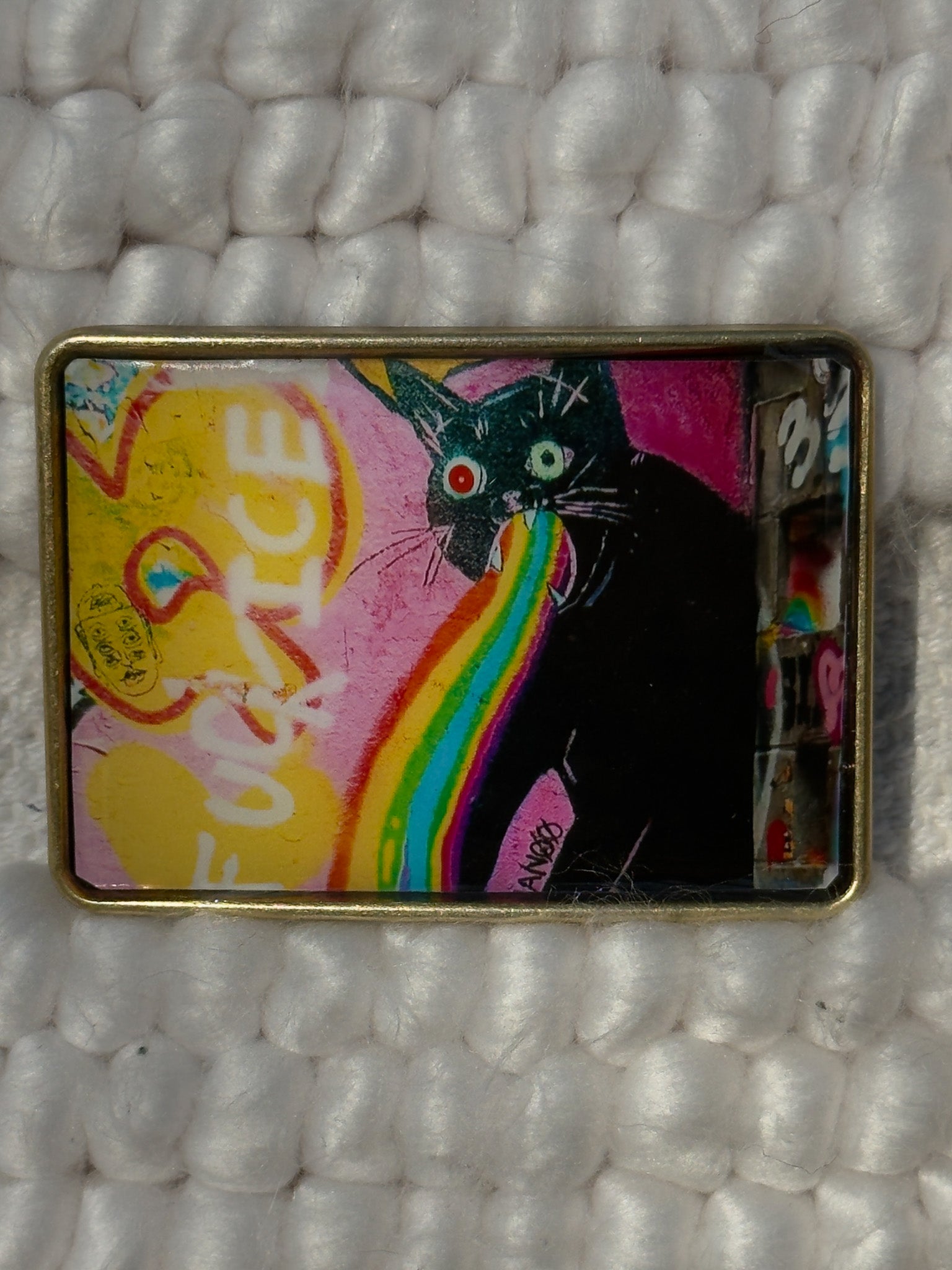 Graffiti Belt Buckle - Technicolor Yawn
