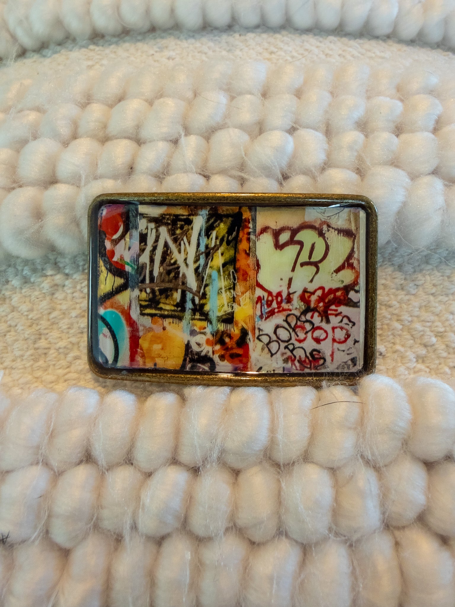 Graffiti Belt Buckle - Step Outside