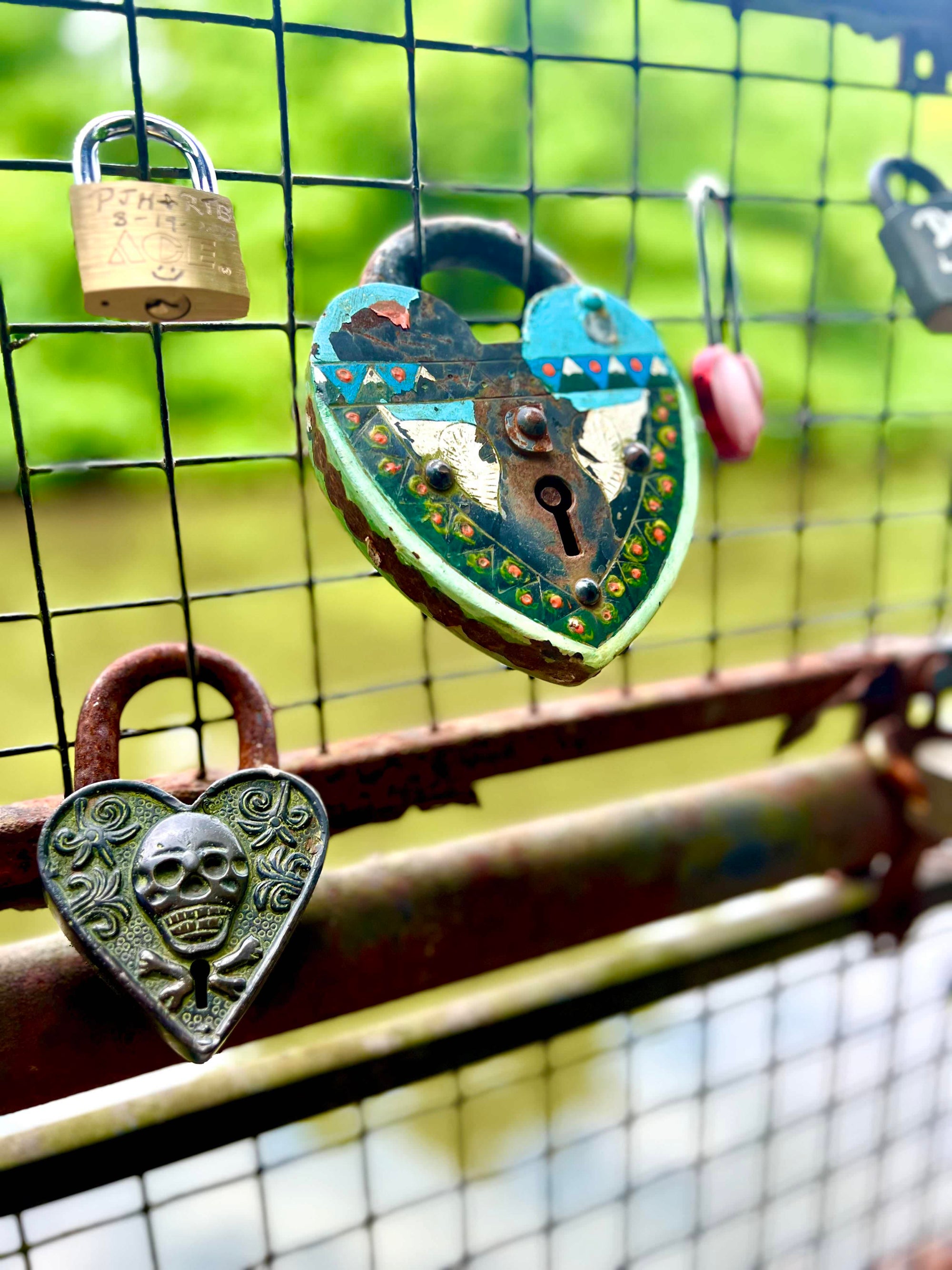 Locks Painted Bright