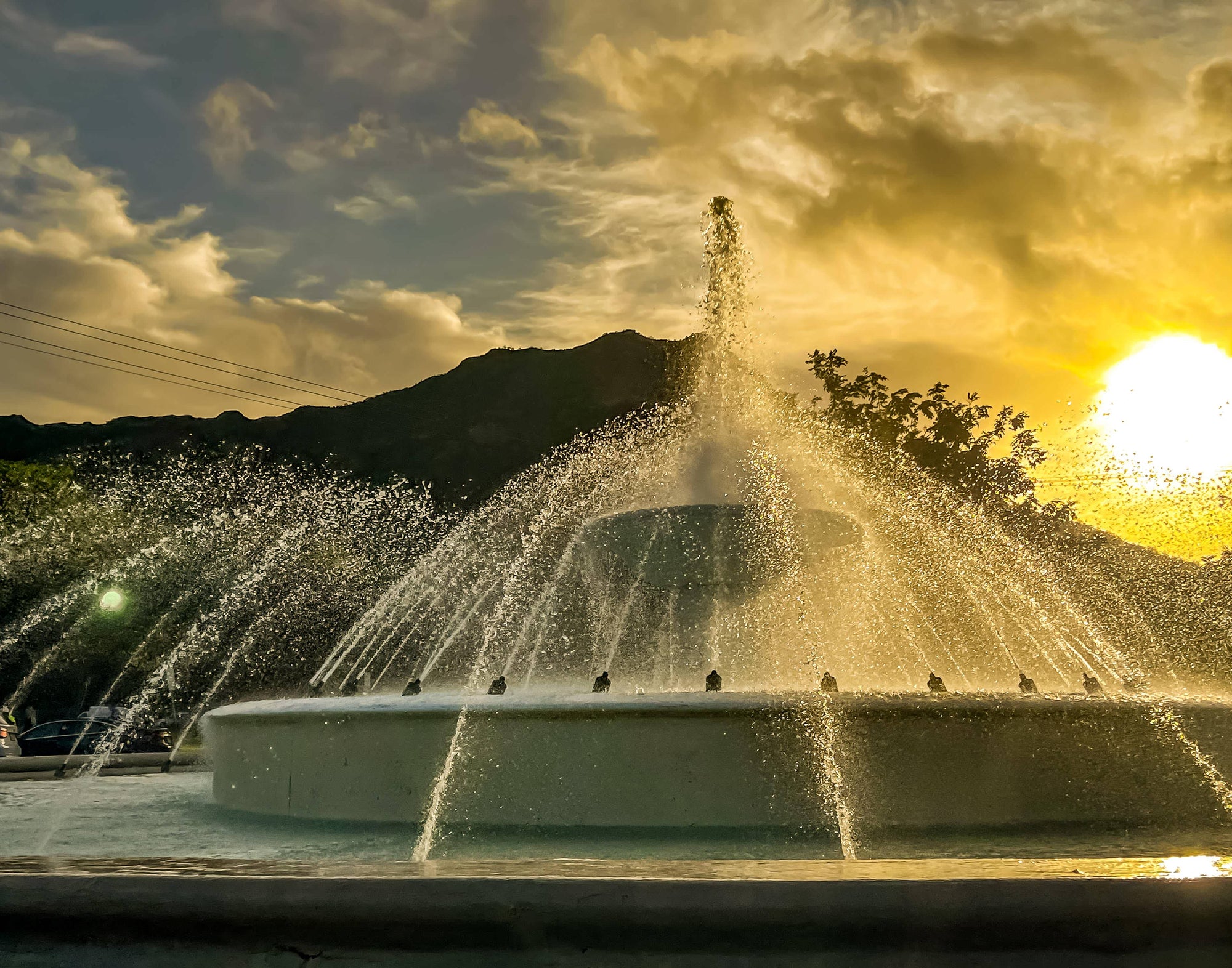 Sunset Fountain